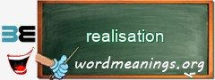 WordMeaning blackboard for realisation